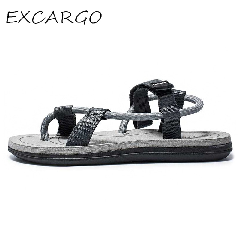 Excargo sommersko mænd sandaler badange sko gummi solide sandaler til mænd sommer flip flop sandal lejligheder