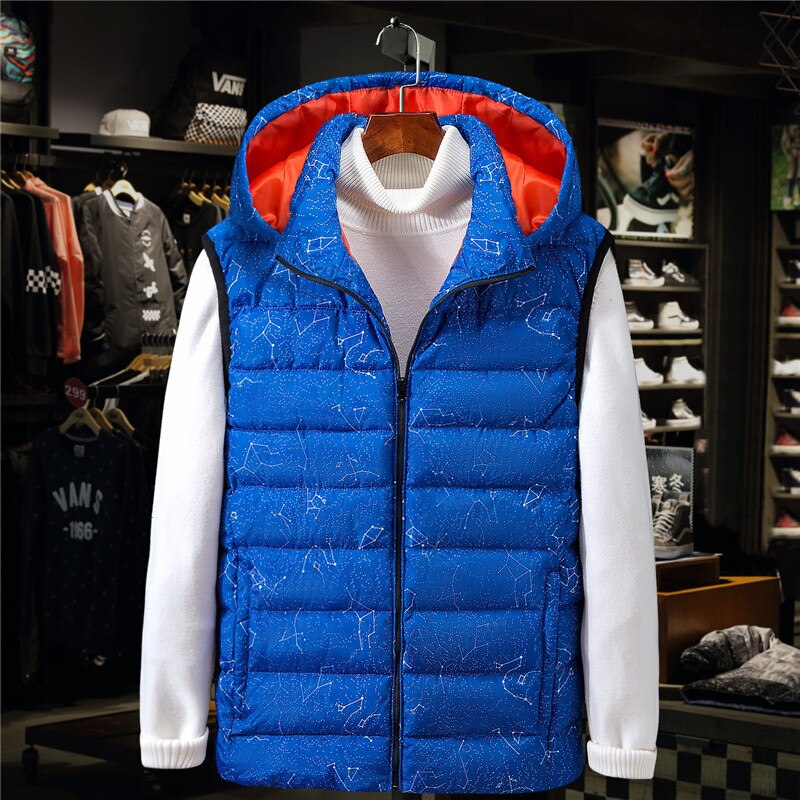 Vest herre ærmeløs jakke vest sort blå hættetrøjer vinter stor størrelse 7xl 8xl 9xl 10xl tyk mand vindjakke homme varm frakke