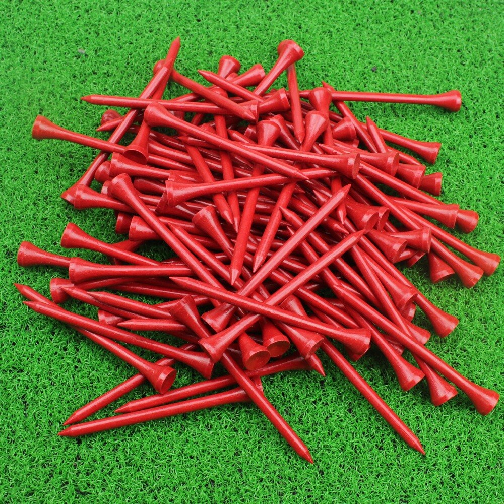 Crestgolf 3-1/4 Inch Bamboe Golf Tees 83Mm Professionele Golf Bamboe Tees 100 Stks/pak Verschillende Kleuren Voor Uw keuze