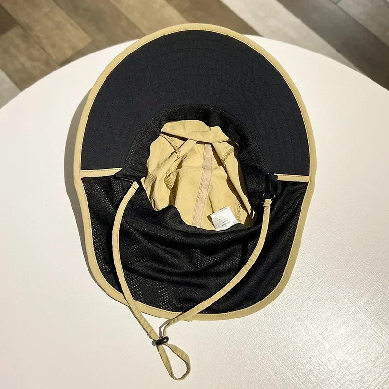 Zomer Brede Grote Rand Heren Vissershoed Waterdichte UV-bescherming Zonnehoed Wandelen Vissen Klimmen Oversized Safari Emmer Hoeden