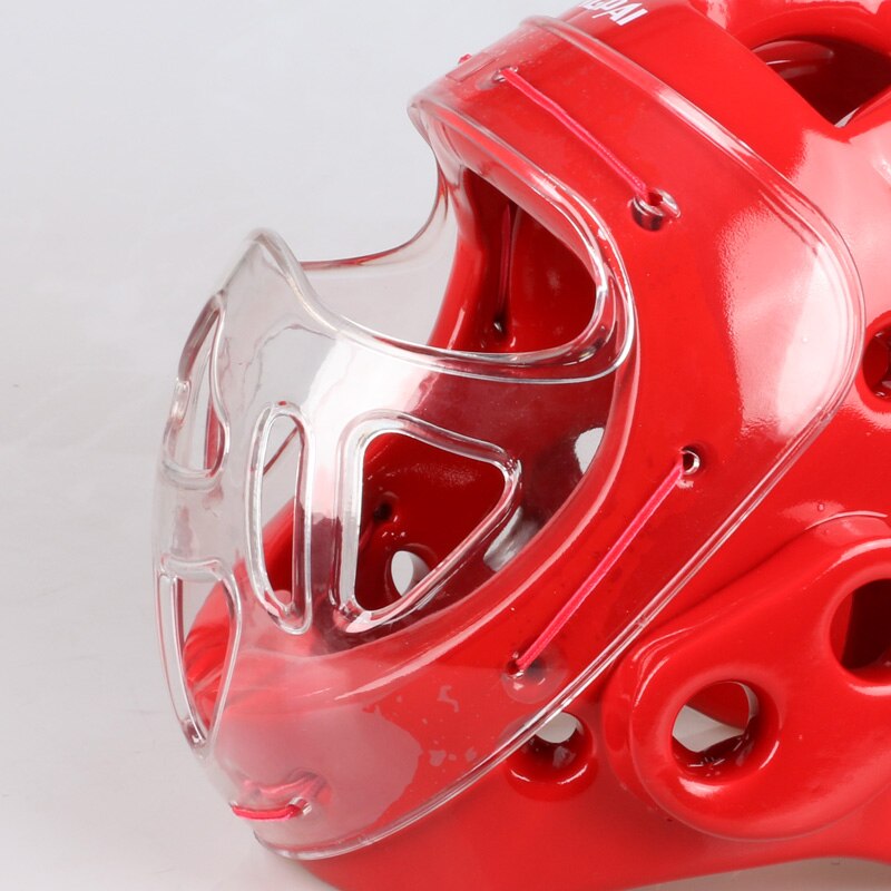 adulte enfants casque de karaté fitness taekwondo casques WTF casque protecteur avec masque facial support de protection complet