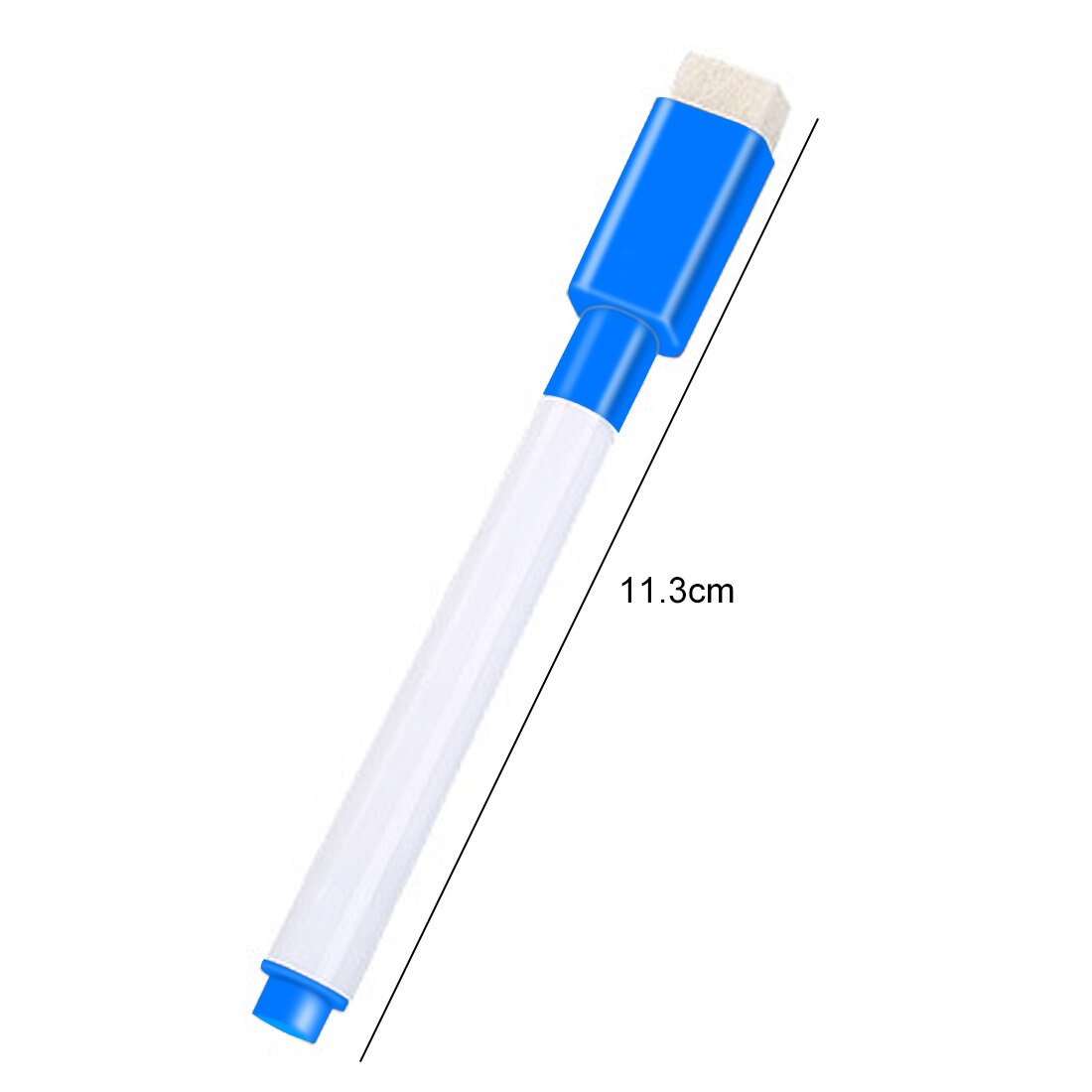 Fangnymph 5 stuks whiteboardstift op waterbasis met penseel voor schoolbenodigdheden en kantoorbenodigdheden: Donkerblauw