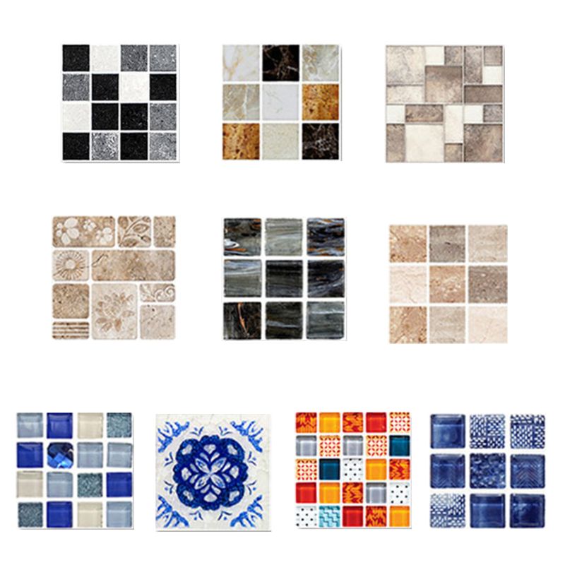 Tile Paster 18PCS Vintage Simulation Tile Paster Self-Adhesive... – Vicedeal