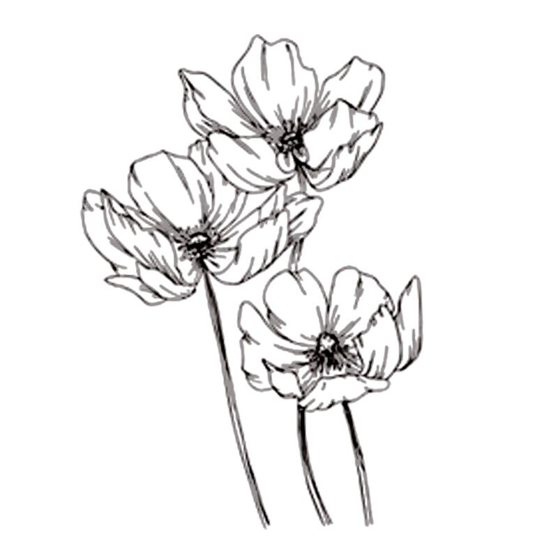 Lotusblomst silikone klar segl stempel gør-det-selv scrapbog stempler prægning fotoalbum dekoration papir kort kunsthåndværk: 1