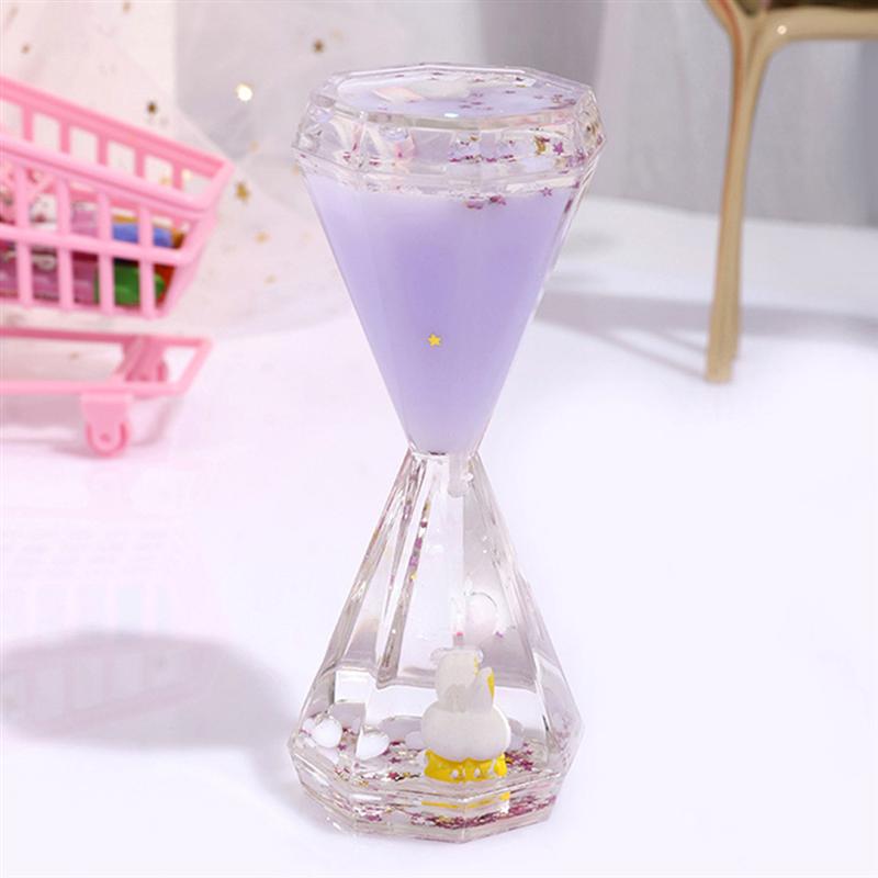 1 Pc Acryl Zandloper Decoratieve Ambacht Zand Klok Timing Props Zand Glas Decoratie Zandloper Ornament Willekeurige Kleur