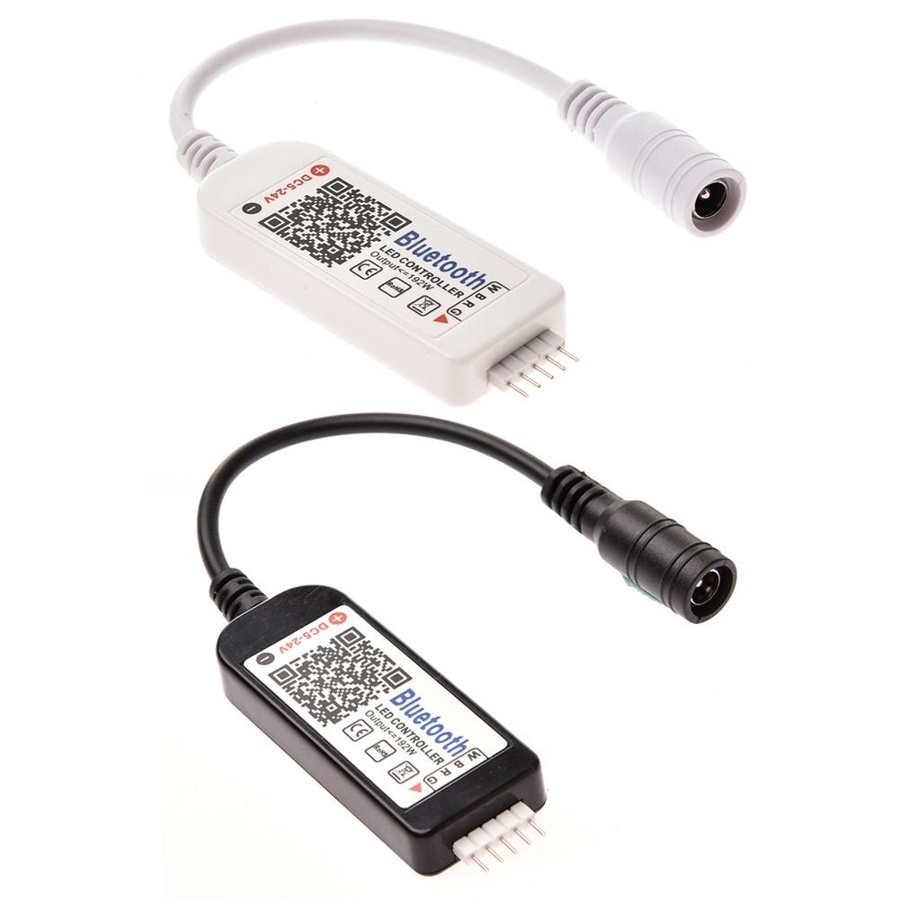 1Pc Bluetooth Led Controller 4-Weg 5-Pin Head Lights String Muziek Verlichting Controller Dc 5-24V Voor Rgb Led Strip