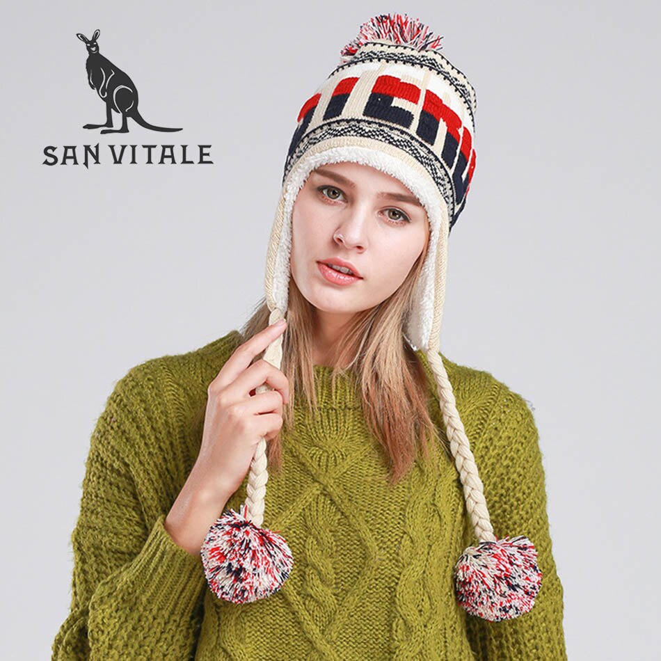 Skjerf dame & #39 ;s skullies beanies luer vinter ... – Grandado