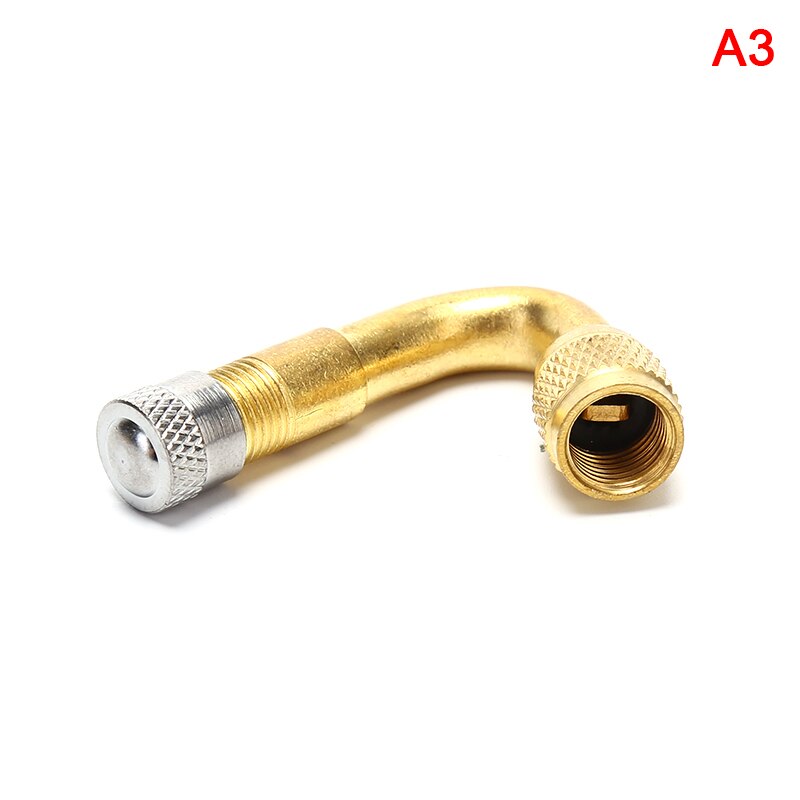 1Pc 45/90/135 Graden Hoek Messing Air Tyre Ventiel Met Uitbreiding Adapter Voor Auto Vrachtwagen Motorfiets Fietsen accessoires: Gold 45