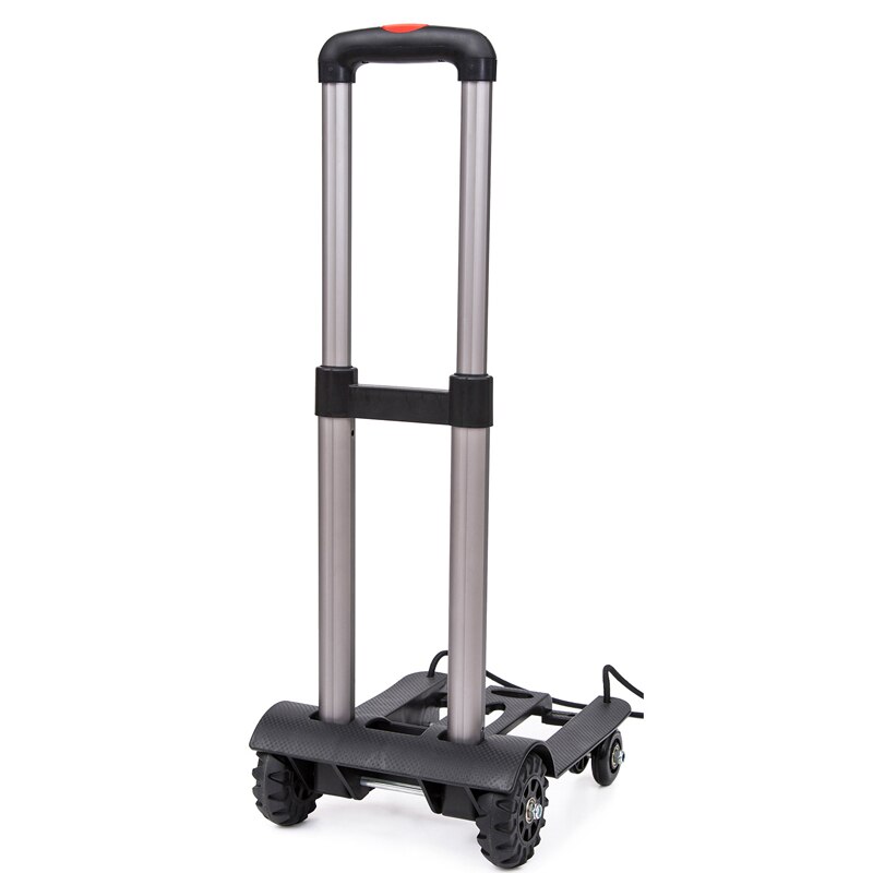 Portable Metal PP Folding Luggage Trolley Cart for Car Travel Accessory Luggage Trailer Adjustable Handle Chassis
