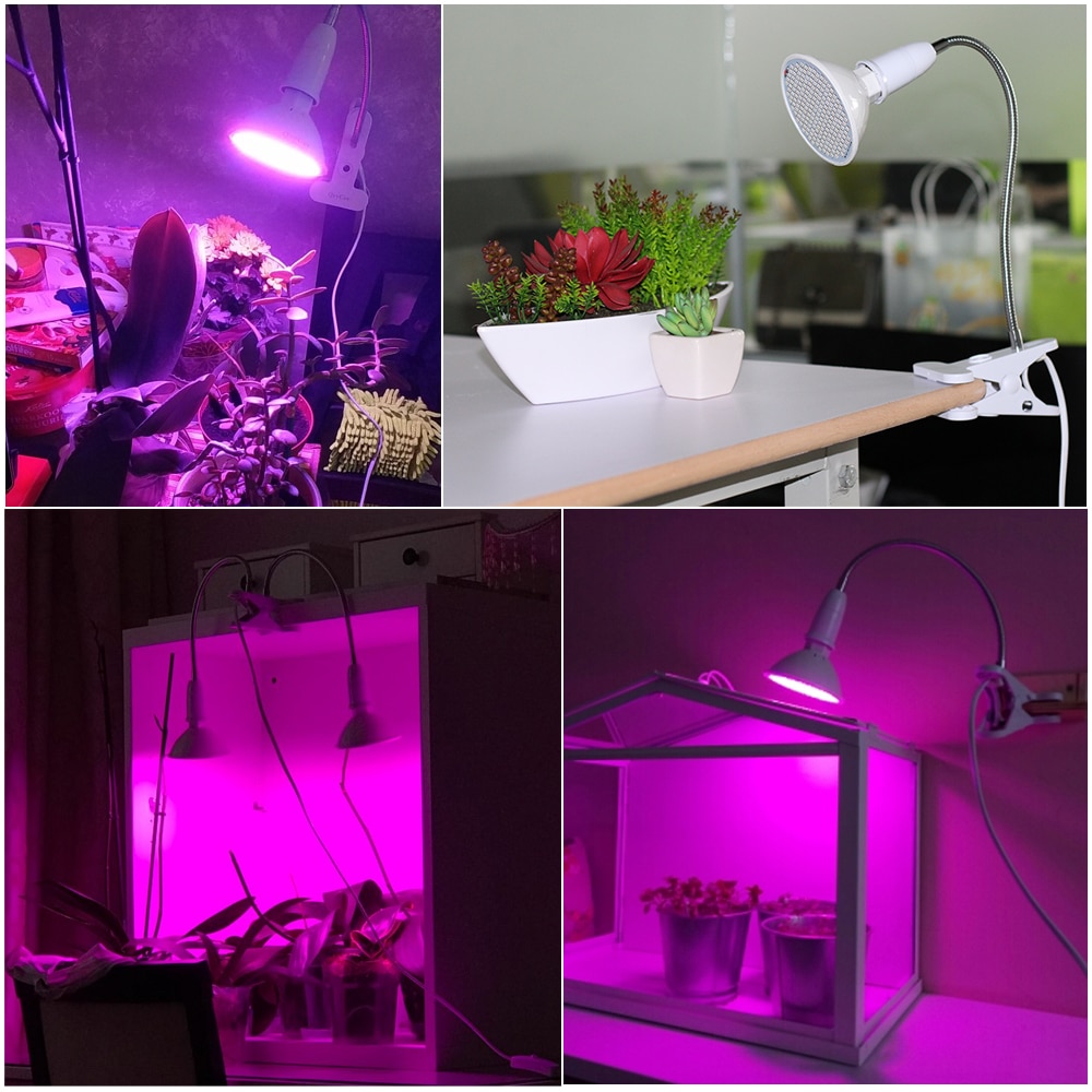 Led vokse pære fuldspektrum lampe  e27 led lys til indendørs dyrkning  e27 pære phytolamp til planter frøplante blomst vokse telt