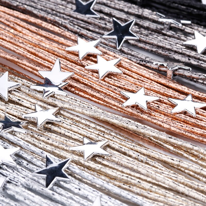 Flashbuy Star Leather Bracelet for Women Simple Multi-layer Magnetic Charms Bangles Party Jewelry