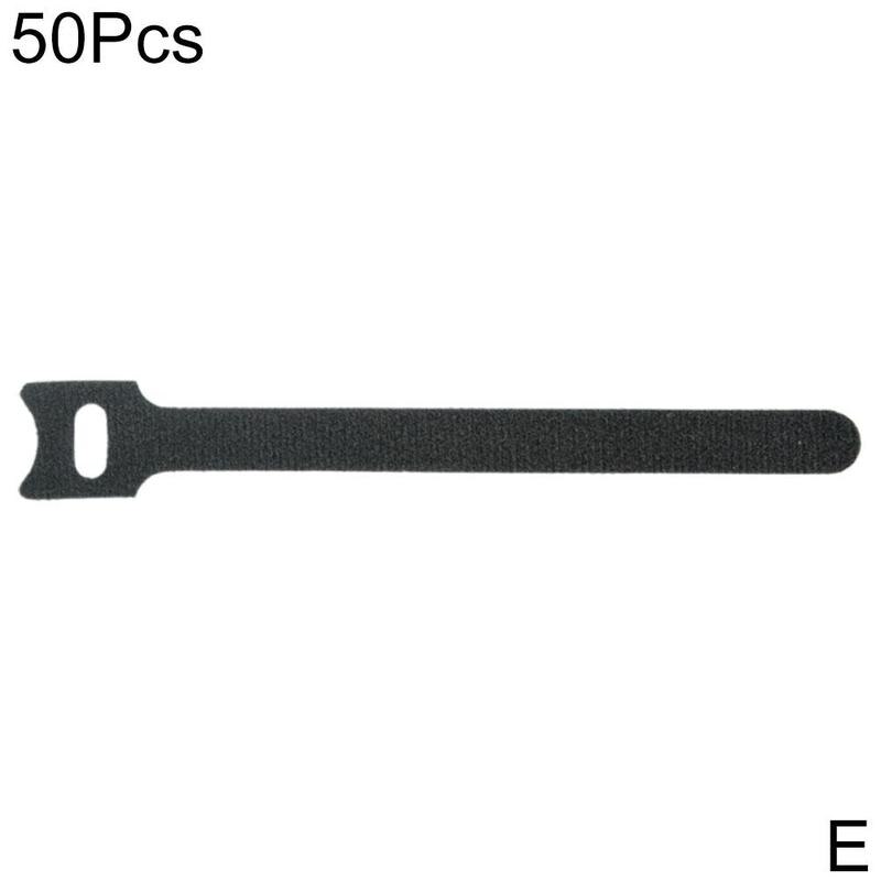 Vaste Kabelbinder Verstelbare, Magic Cable Management Haak Tape, Lus Tape En R6M5: black