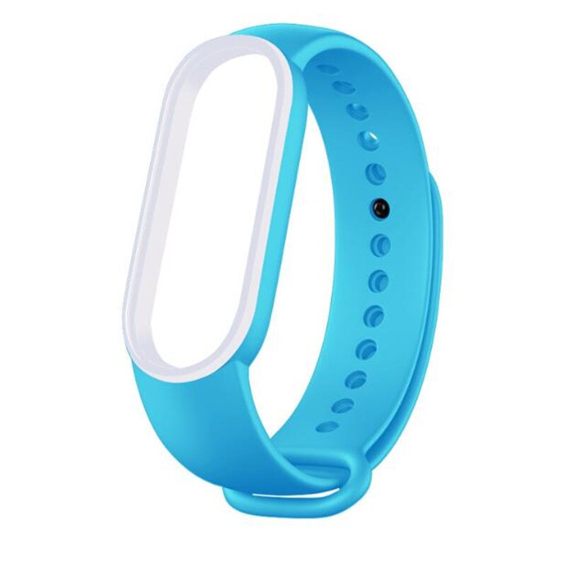 For Mi Band 5 Bracelet Strap Miband 5 Sport Strap Double Color Replacement Silicone Wrist Straps For Xiaomi Mi Banda Smartband: F