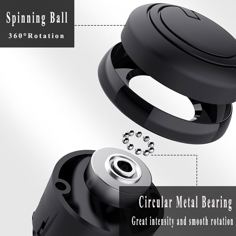 Car Steering Wheel Spinner Knob Ball 360 Degrees Auto Steering Wheel Auxiliary Device Metal Bearing Spinner Knob Universal Car
