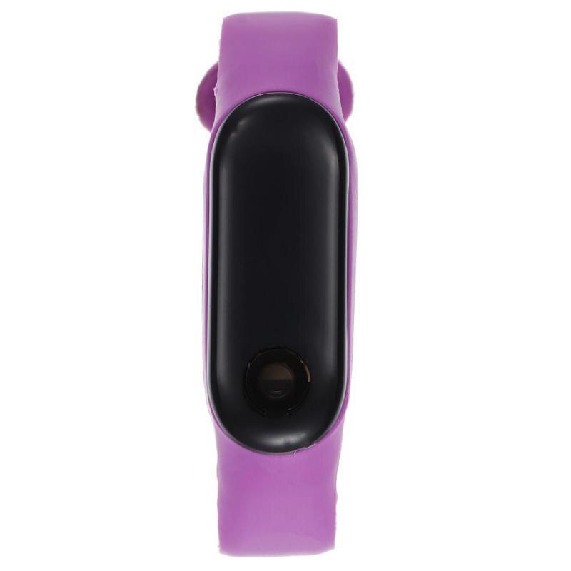 Miqiao sportsur til børn børn led digitalt ur ultralet silikonerem teen dreng pige armbåndsur unisex  w184: Lilla
