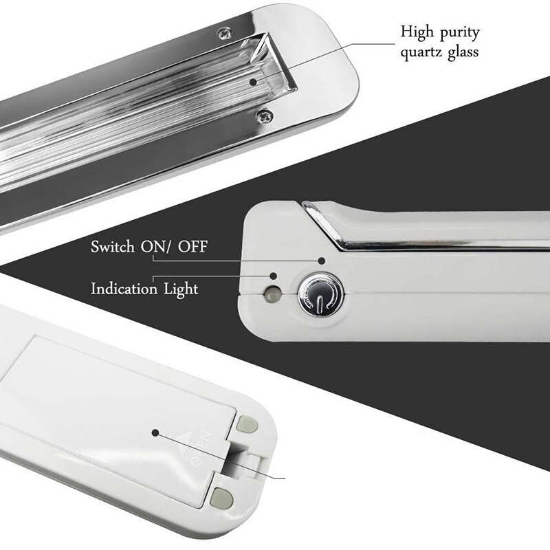 UV Light Mini Disinfection Travel Wand UV Light Without Chemicals for Hotel Household Wardrobe Toilet Car Pet Area