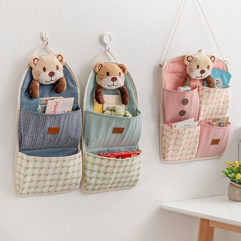 Sac de rangement suspendu, sac de rangement suspendu pour téléphone portable, sac de rangement mural suspendu derrière la porte du dortoir, sac suspendu mural multicouche