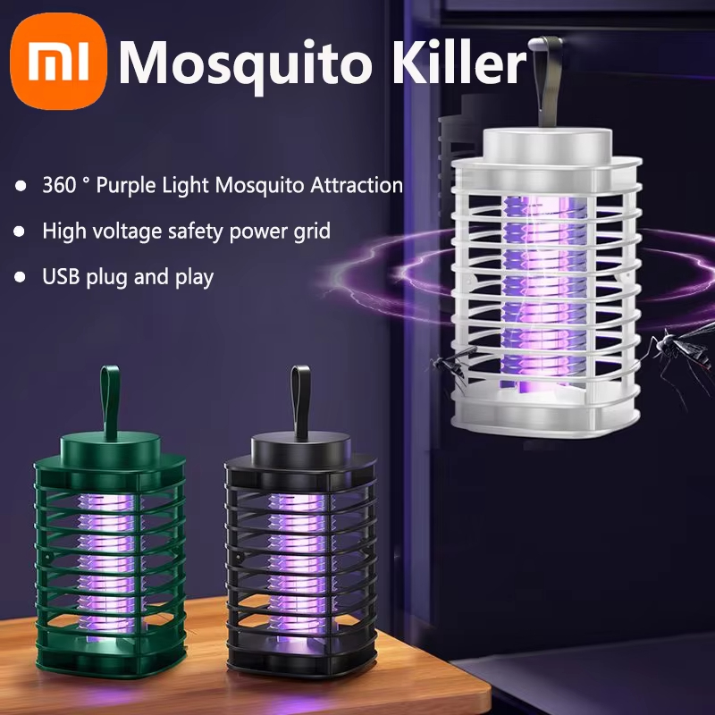Xiaomi Mosquito Killer Lamp Portable Electric Fly Trap Insectkiller Usb Rechargeable Lamp Outdoor Mute Anti Mosquito Lamp Insect
