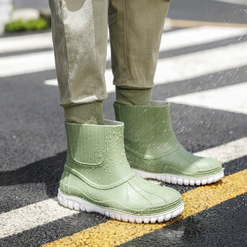 Chaussures hautes en Pvc pour hommes, imperméables, confortables, 2022