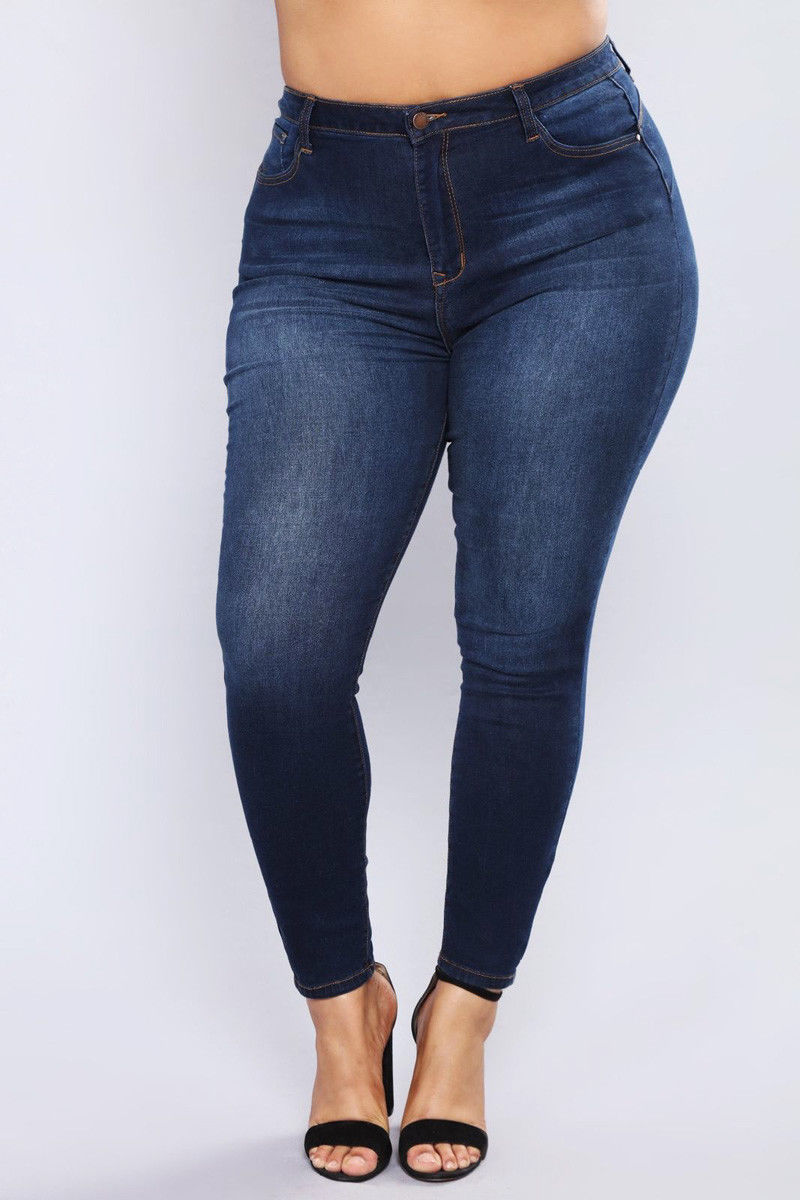 jean Femme grande taille 5XL taille haute jean dégradé Denim dames jean Femme Push Up maman jean fleur pantalon élastique: C / XXXL