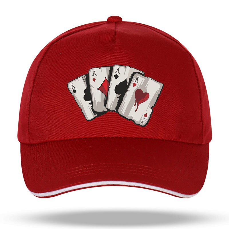 Sommer brand poker spar en interessant print herre baseball kasketter afslappet hip hop bomuld kvinder trucker cap velcro hat