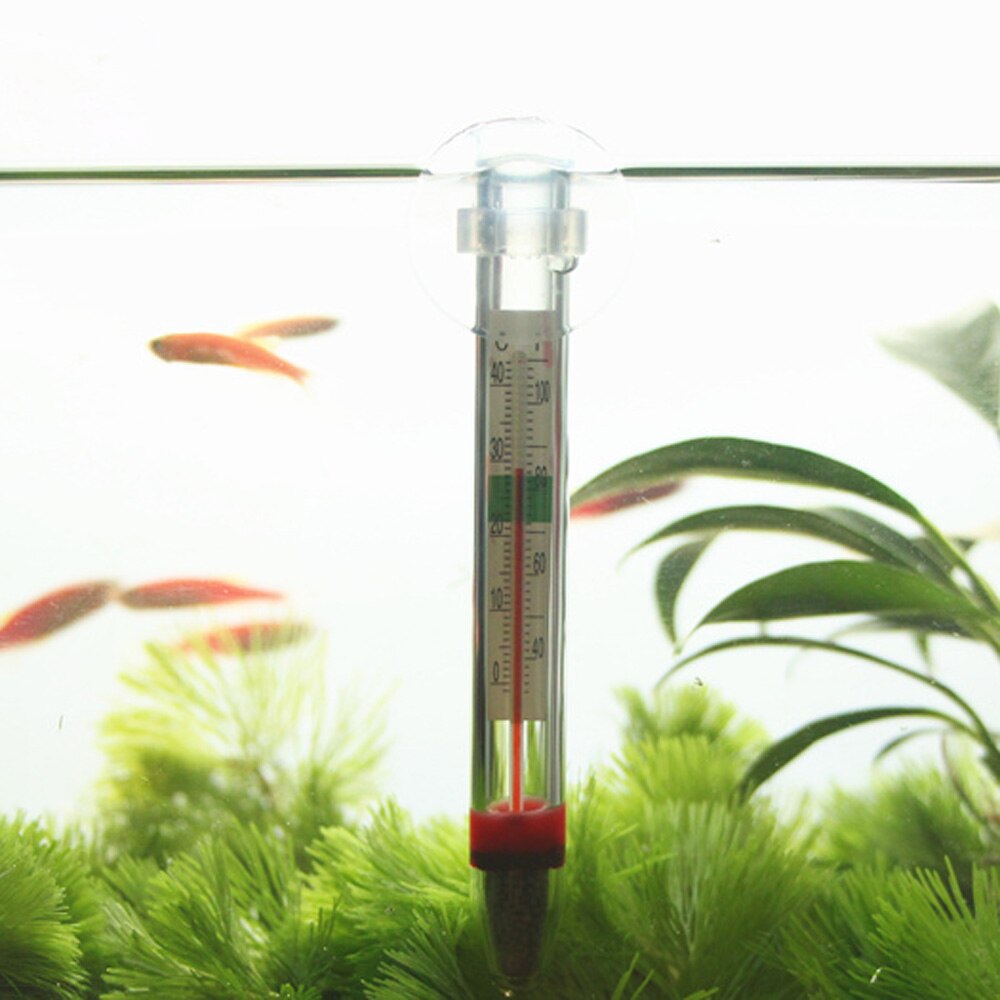 Aquarium Thermometer Aquarium Glas Thermometer Dompelpompen Zuig Thermometer Aquaria Temperatuurregeling Verse Zout Tank