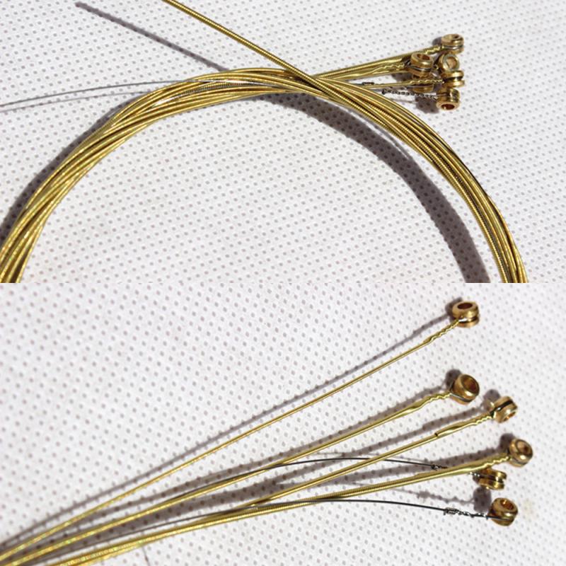 6pcs/Set Steel String Guitar Strings Acoustic Guitar Brass Strings Acoustic Guitar Steel Strings 4* Brass 2* Silver Strings