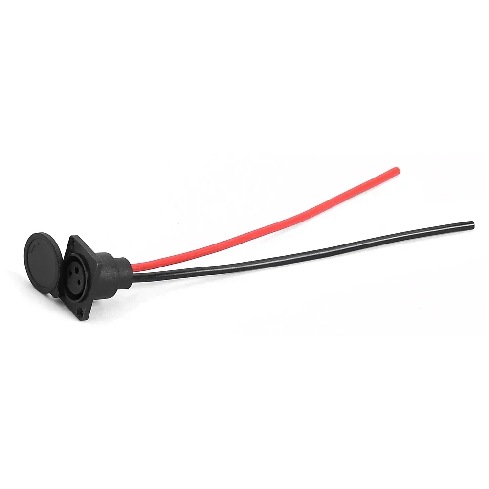 Enchufe de carga para bicicleta eléctrica, Cable de interfaz, conector de Cable macho hembra para patinete eléctrico, enchufe de piezas de servicio Universal: Blanco