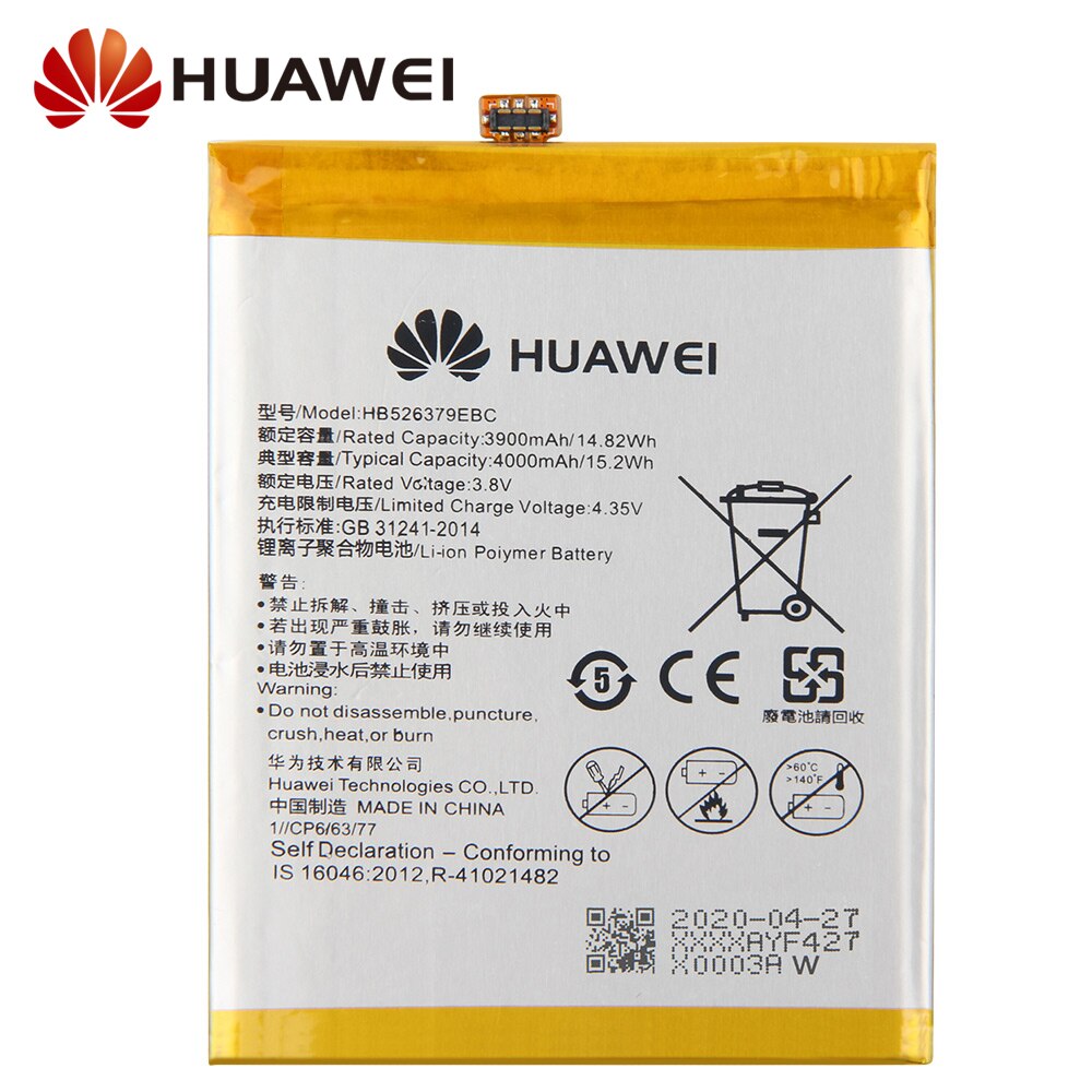 Original Ersatz Batterie Für Huawei Genießen 5 Titte-AL00 CL10 Ehre 4C Profi / Y6 Profi HB526379EBC Ehre Stechpalme 2 Plus Titte-L01
