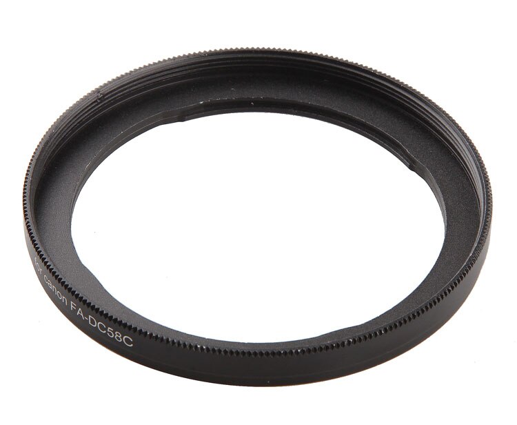 Aluminum FA-DC58C Camera Lens Filter Adapter for Canon PowerShot G1X Camera Reinstall 58mm UV filter (Incompatible With G1X II)