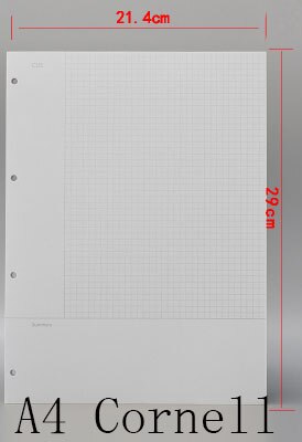 A4 B5 45 sheets monthly/weekly/TO DO filofax paper, planner papers refills, A4 Engineering drawing paper: A4 Cornell