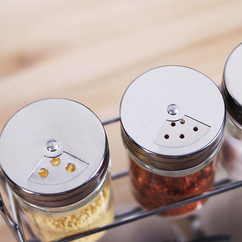 1 Pc Glas Keuken Peper Spice Shaker Zout Kruiden Kan Cruet Kruiderij Fles Koffie Suiker Seal Pot Kruiden Shaker