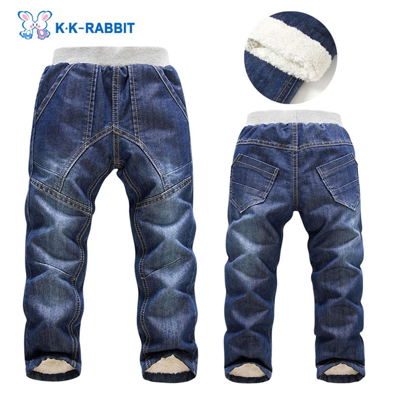 Jeans per bambini spessi invernali di alta qualità per bambini pantaloni per bambini pantaloni per bambini per bambina