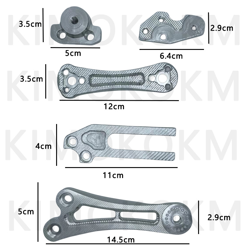 Guardabarros de rueda trasera de aleación de aluminio de fibra de carbono de imitación ajustable para motocicleta y bicicleta accesorios extensores universales