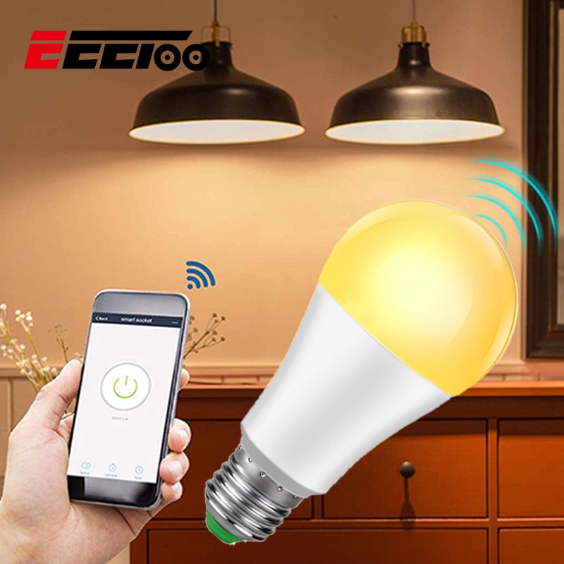 Smart Bulb Wifi Dimbare Lampe E27/B22 LED Lamp Intellegent App Afstandsbediening Slimme Lamp Werk Met Alexa google Assistent