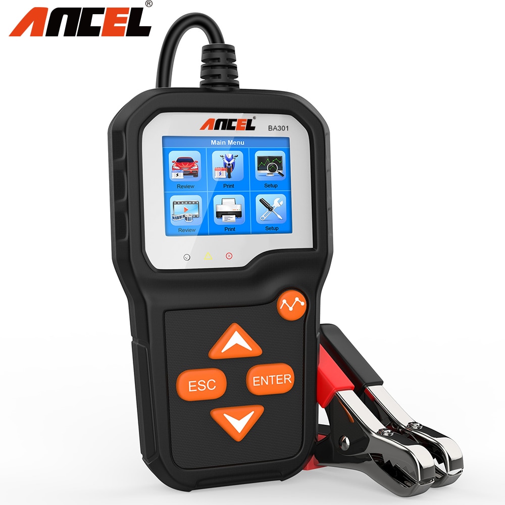 Car Battery Tester 12V ANCEL BA301 Motorcycle Car ... – Grandado