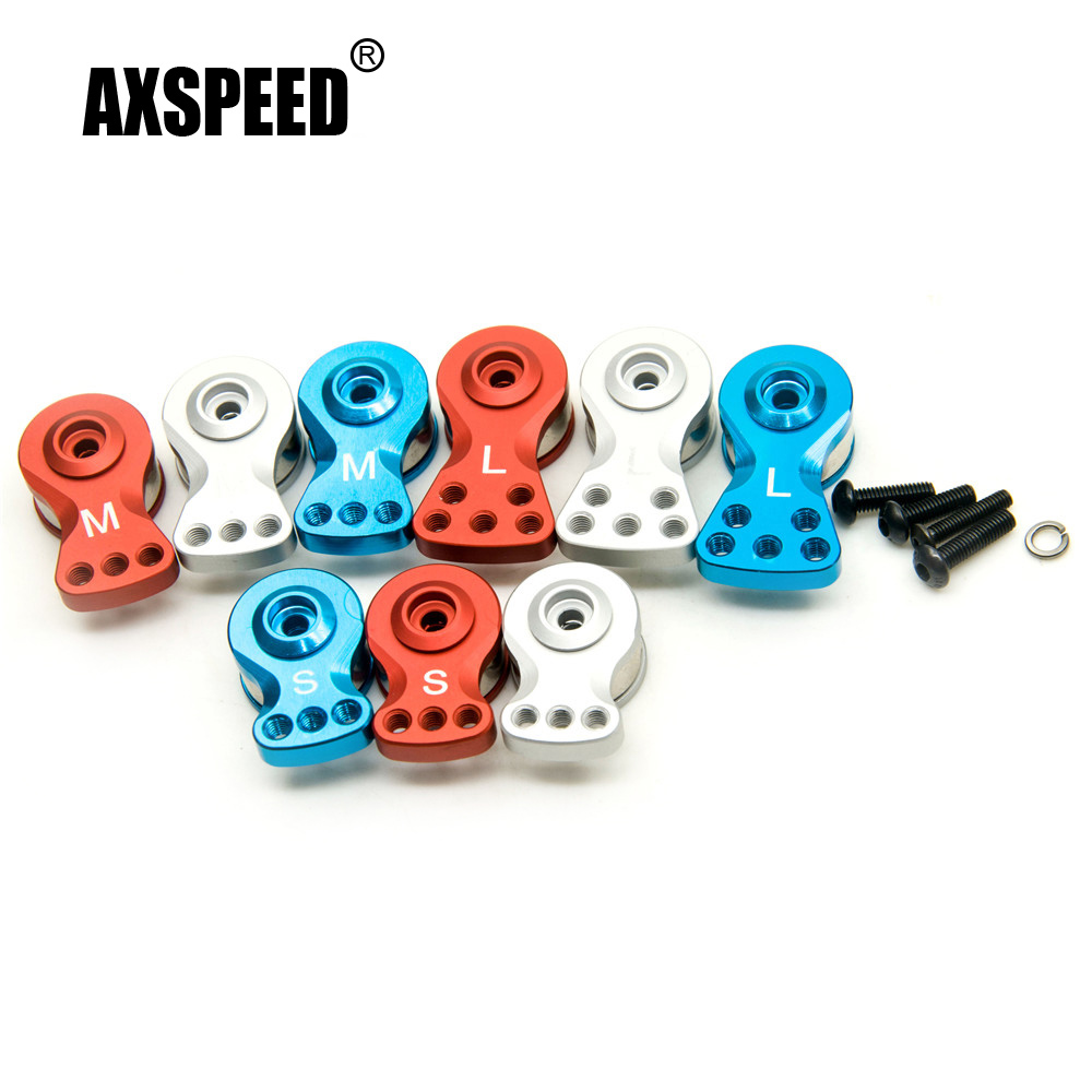 AXSPEED sección ajustable fuerza Servo protección 25T dientes medio Servo brazo bocina para 1/8 1/10 Control remoto coche barco