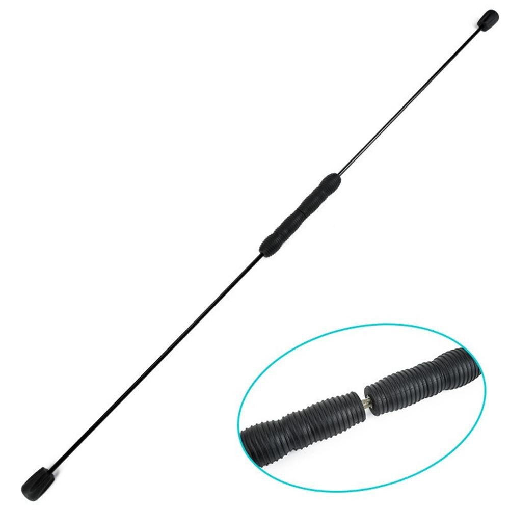 Detachable Elastic Rod Fitness Pole Gym Stick Elasticity Arm Vibrating Rod brazo elástico, varilla vibradora para Yoga: black