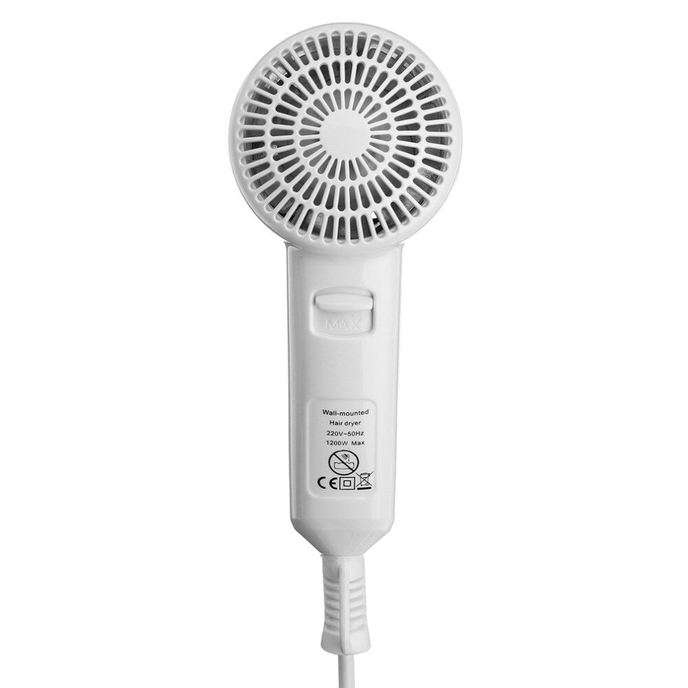 220v 1200w negativ jon väggmonterad hårtork fläkt hotell hem med hållare eu plug hårtork fläkt hårtork verktyg