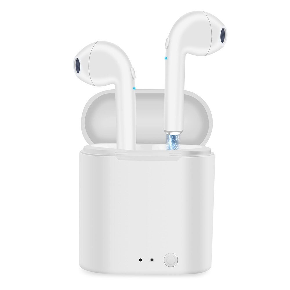 Écouteurs sans fil Bluetooth I7 A6S TWS, oreillettes stéréo 9D, casque d'écoute pour Smartphones Xiaomi Samsung Huawei LG: EJ-i7-White