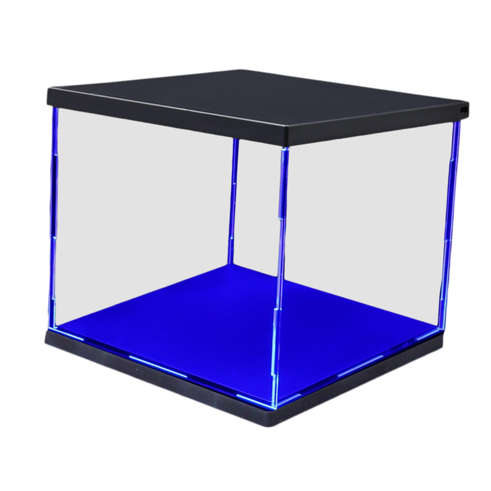 Clear Plastic Display Showcase with LED Light Box for Model Dustproof