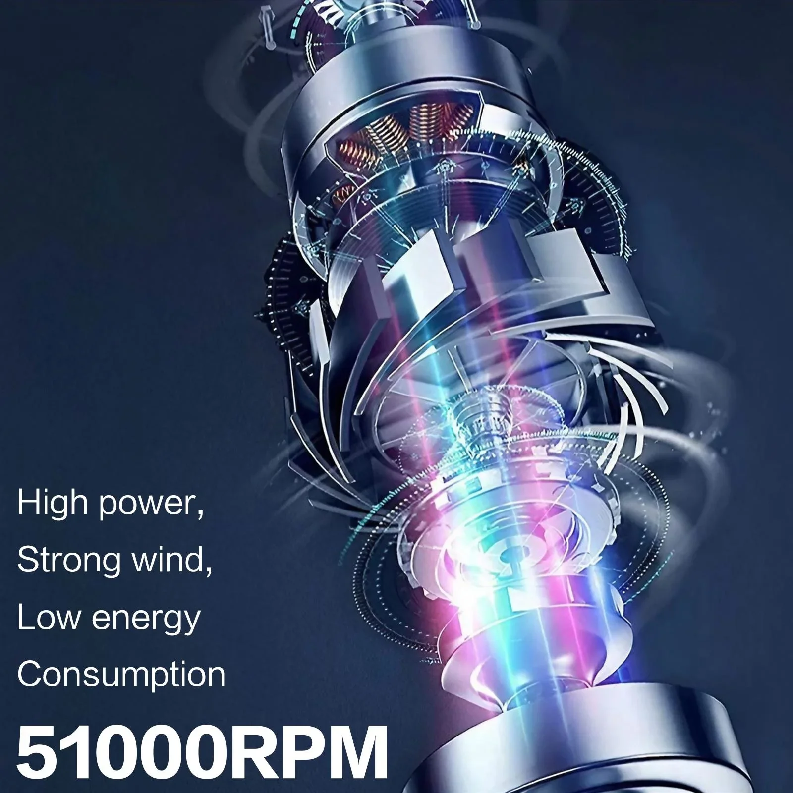 STONEGO 6000 mAh oplaadbare elektrische luchtstofdoek, 3 snelheden tot 51000 RPM, draagbare luchtblazer met LED-licht voor stofreiniging