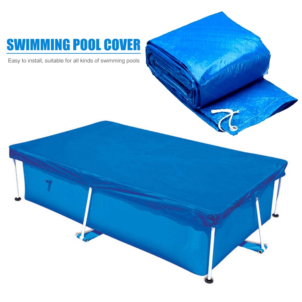 Swimming Paddling Pool Cover Replacement Inflatable Swim Pool Waterproof Dustproof Cover Outdoor Garden Floor Mat