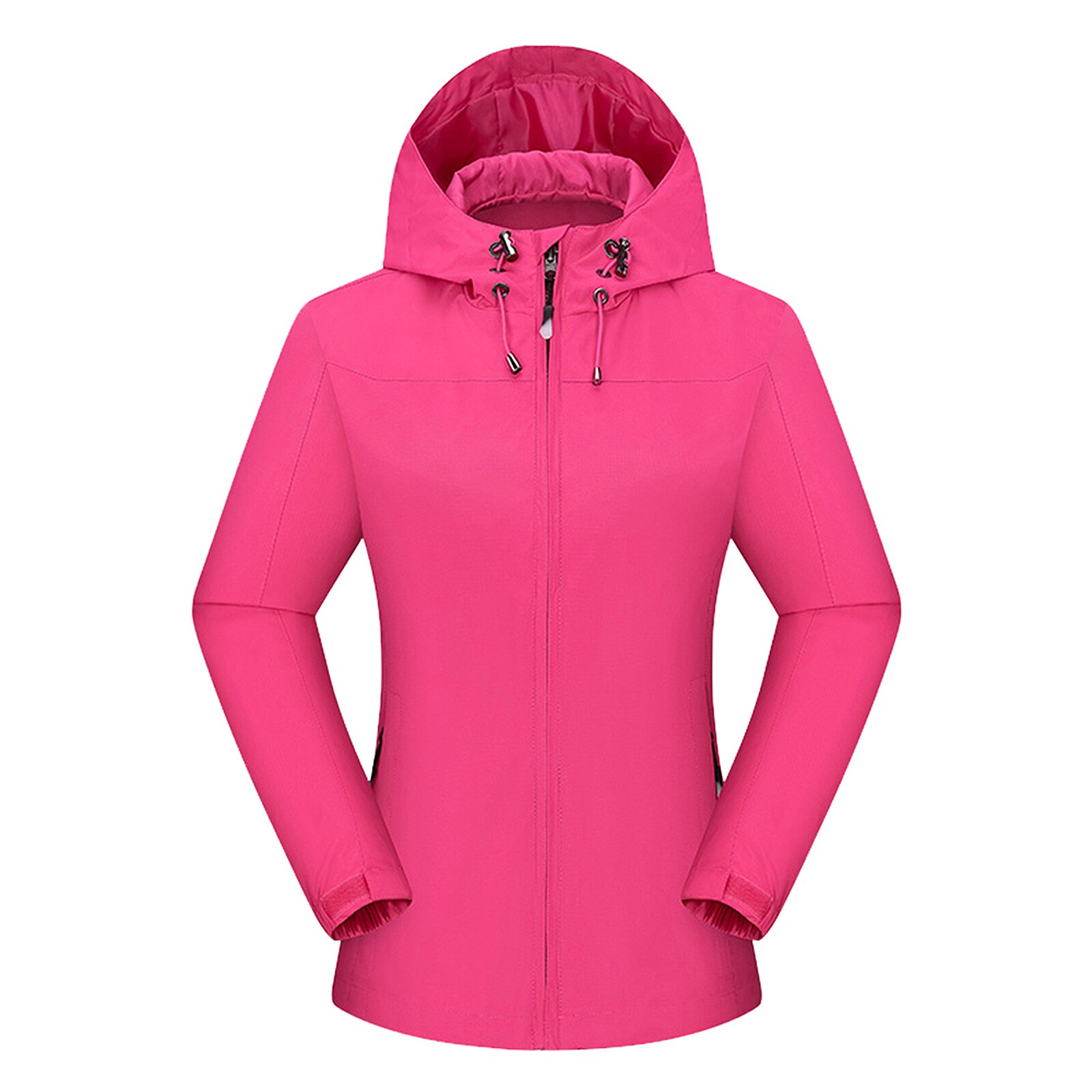 Women Mountain Waterproof Shell Jacket Ski Jacket Windproof Jacket Winter Warm Jacket for Camping Hiking Skiing: Rose red / XXXL