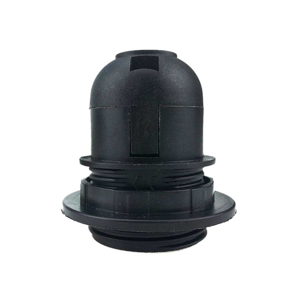 Brand E27 Lamp Bulb Holder Edison Screw Cap Socket White/Black Pendant Ceiling Light: black