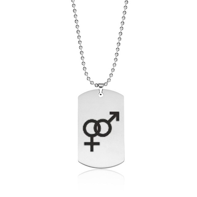 Regenboog Gay Pride Lgbt Rvs Driehoek Ketting Vrouwen Vriendschap Kettingen Mannen Hanger Sieraden: MXLC009603