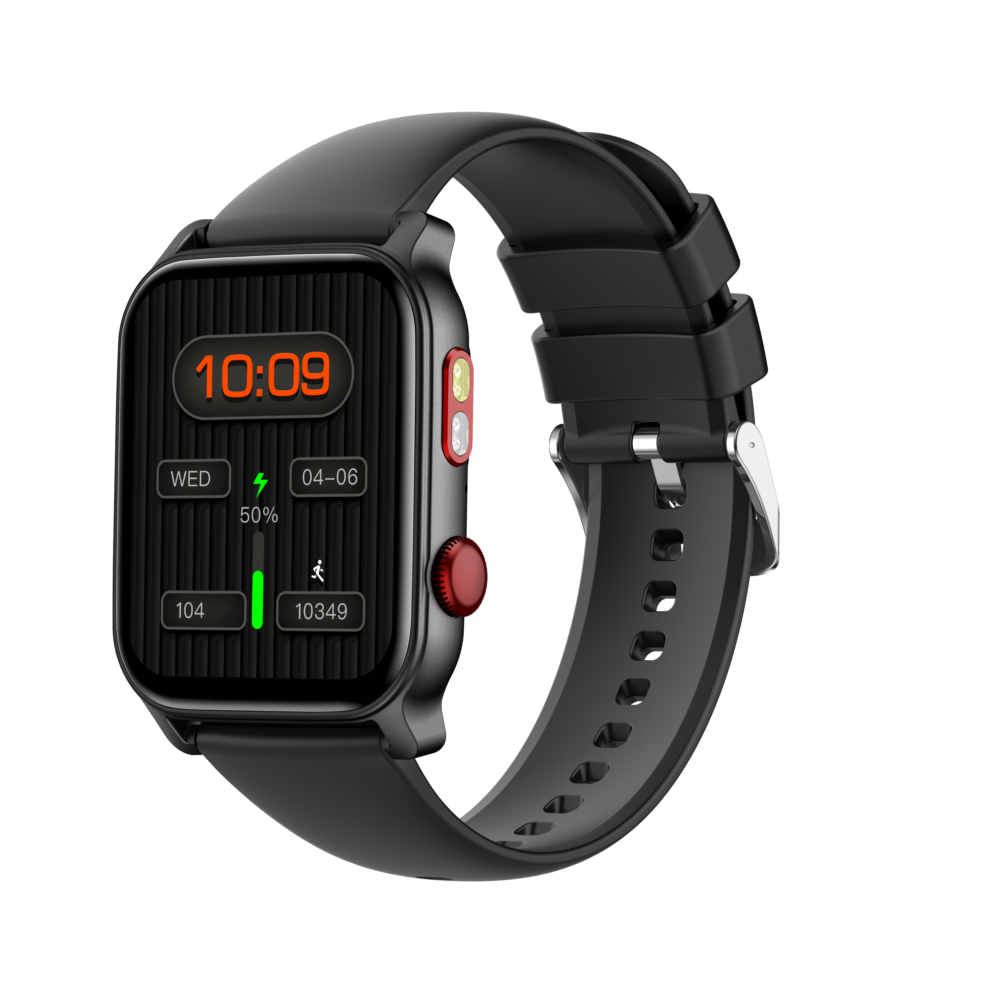 2025 NOVA Tradução AI Smartwatch HT23 IP68 À Prova D 'Água 100 Modo Esportivo 1.83 relógios para homens relógio esportivo feminino: Preto