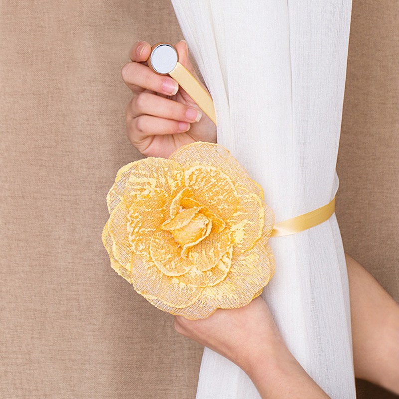 Fleur rideaux porte-embrasse accessoires pince rideau aimant rideaux sangle boucle fenêtre