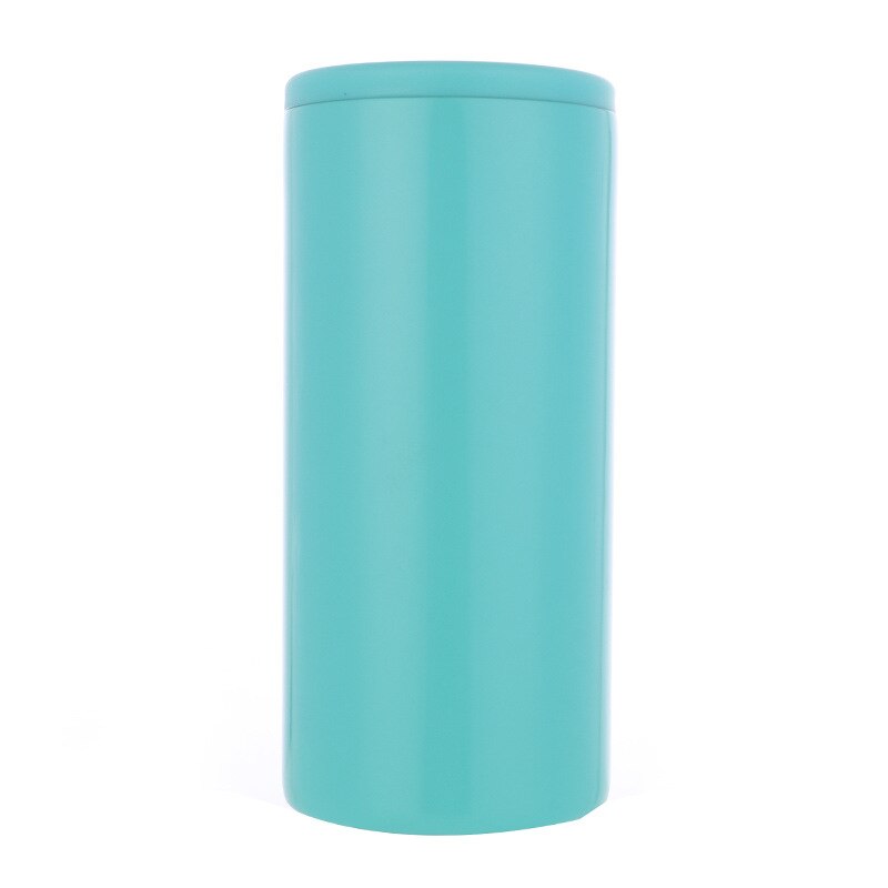 UPORS 12oz maigre canette refroidisseur en acier inoxydable bouteille de bière garde-froid Double paroi isolé vide porte-bouteille barre accessoires: Bleu ciel