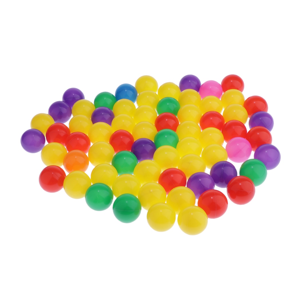 Pack von 300 Ozean Bälle Schwimmen Pit Bälle für Ball Pit Spielen Zelt Spielhaus Schwimmen Pool Wasser Pool (Muticolors, 4 cm)